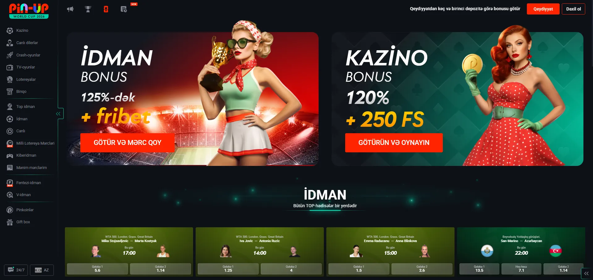 Pin Up mobil tətbiqi – istənilən yerdə oynayın